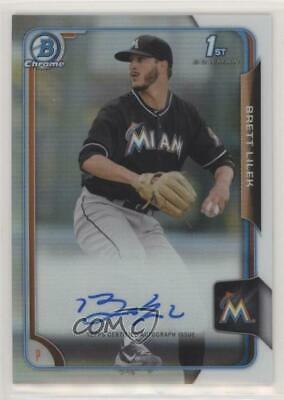 Brett Lilek #BCABL Baseball Cards 2015 Bowman Chrome Draft Pick Autograph