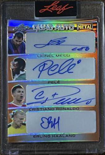Cristiano Ronaldo #BA-CR1 Soccer Cards 2022 Leaf Metal Autographs
