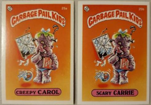 Creepy CAROL #25a Garbage Pail Kids 1985 Mini