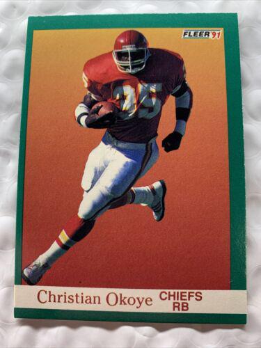 Christian Okoye #96 Football Cards 1991 Fleer