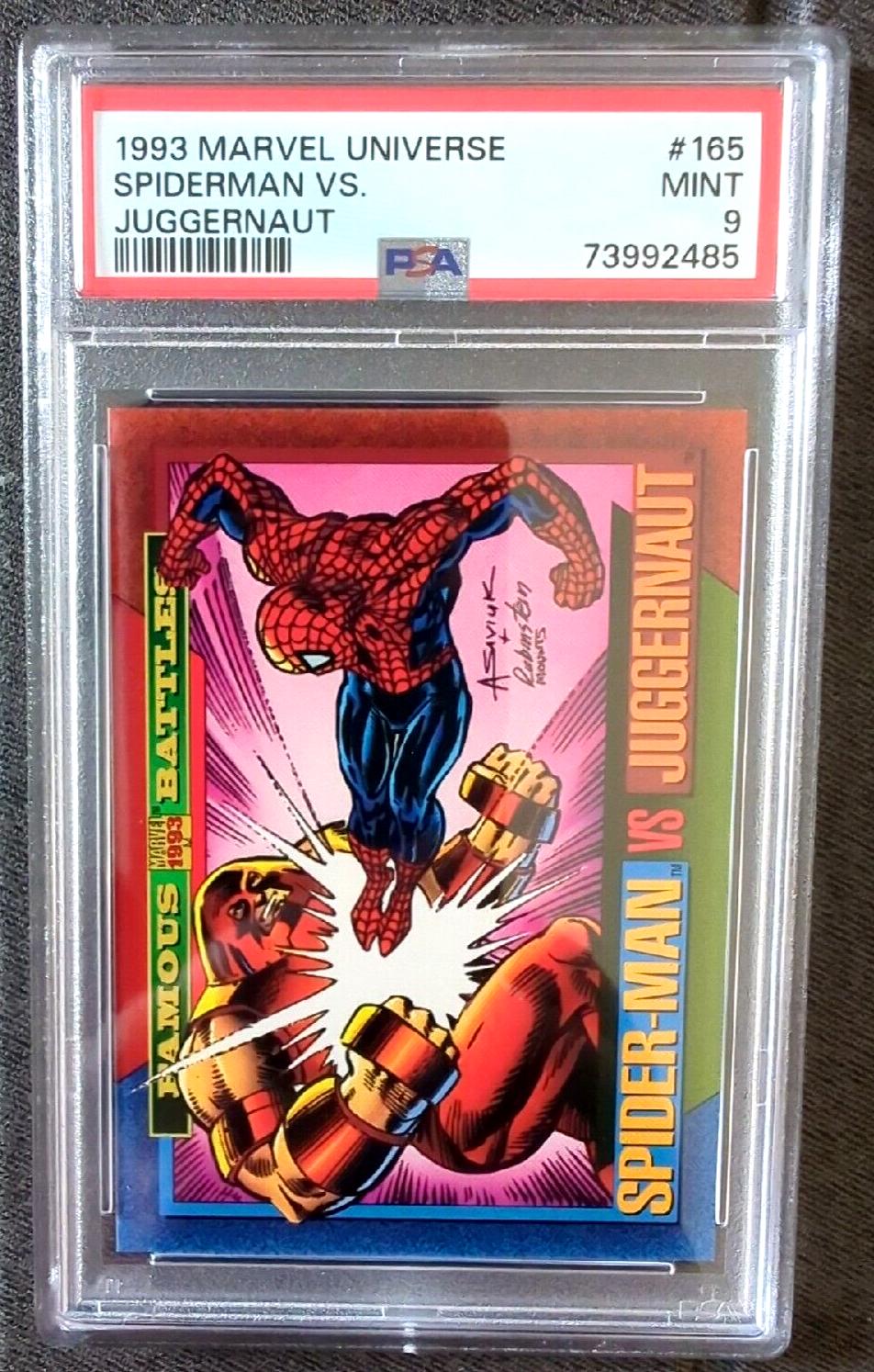 Spider-Man vs Juggernaut #165 Marvel 1993 Universe