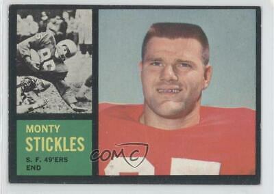 Monty Stickles #155 Football Cards 1962 Topps