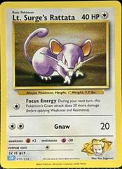 LT. Surge's Rattata #15 Pokemon TCG Classic: Blastoise Deck Prices
