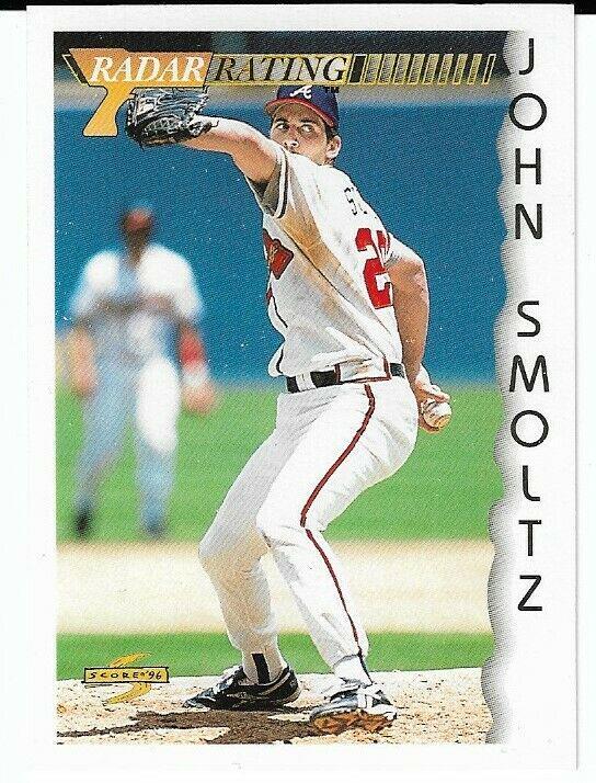 John Smoltz #200 1996 Score Baseball
