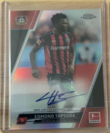 Edmond Tapsoba #BCA-ET Soccer Cards 2022 Topps Chrome Bundesliga Autographs