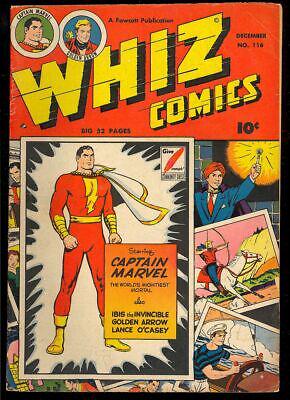 Whiz Comics #116 (1949) Comic Books Whiz Comics