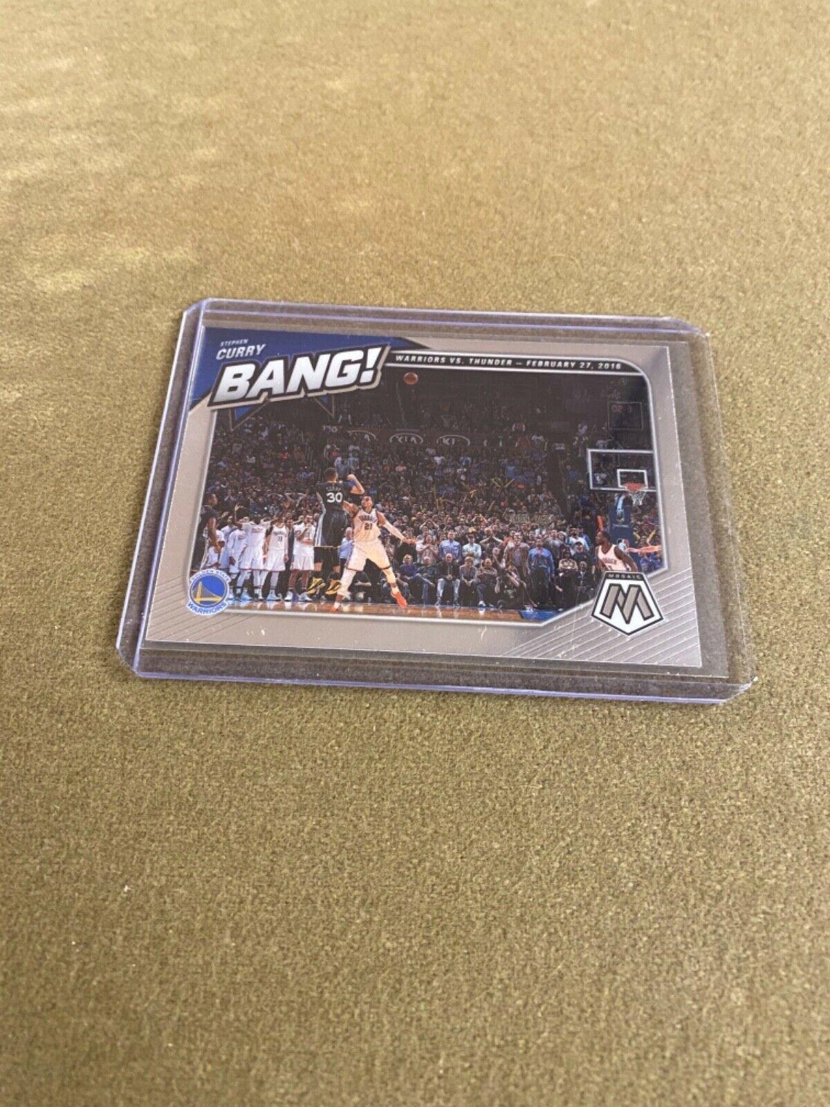 Stephen Curry #2 Basketball Cards 2020 Panini Mosaic Bang