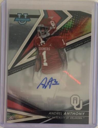 Andrel Anthony #BA-AA Football Cards 2022 Bowman's Best University Autographs