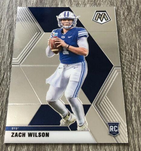 Zach Wilson #2 Football Cards 2021 Panini Mosaic Draft Picks