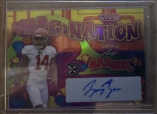 Brian Branch #VI-BB1 Football Cards 2023 Leaf Vivid Autographs Imagination