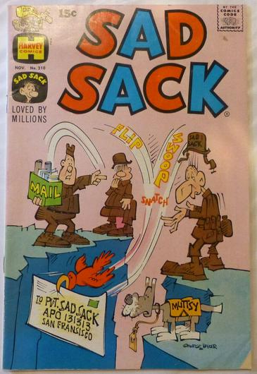 Sad Sack Comics #210 (1969) Cover Art