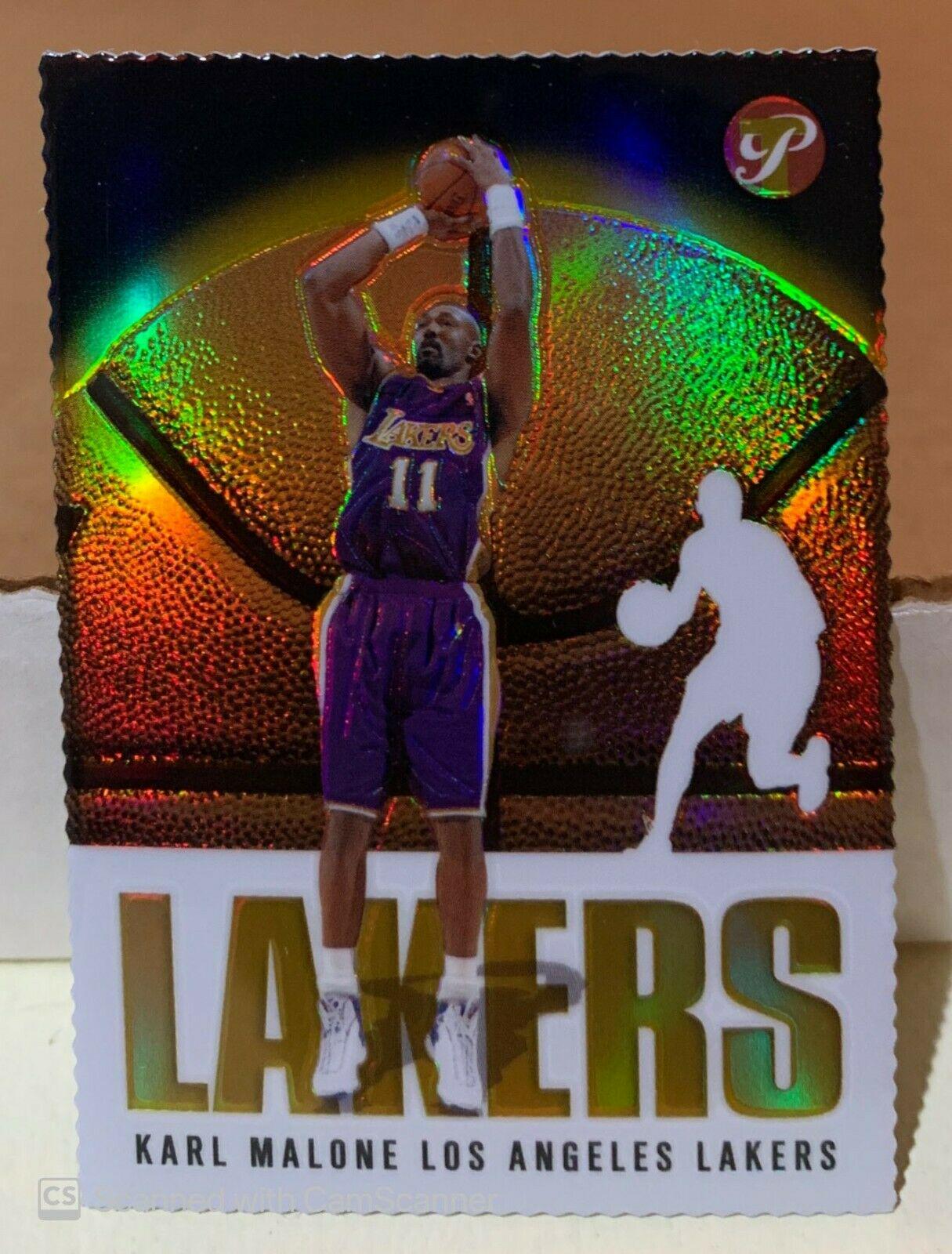 Karl Malone Gold Refractor #32 Basketball Cards 2003 Topps Pristine
