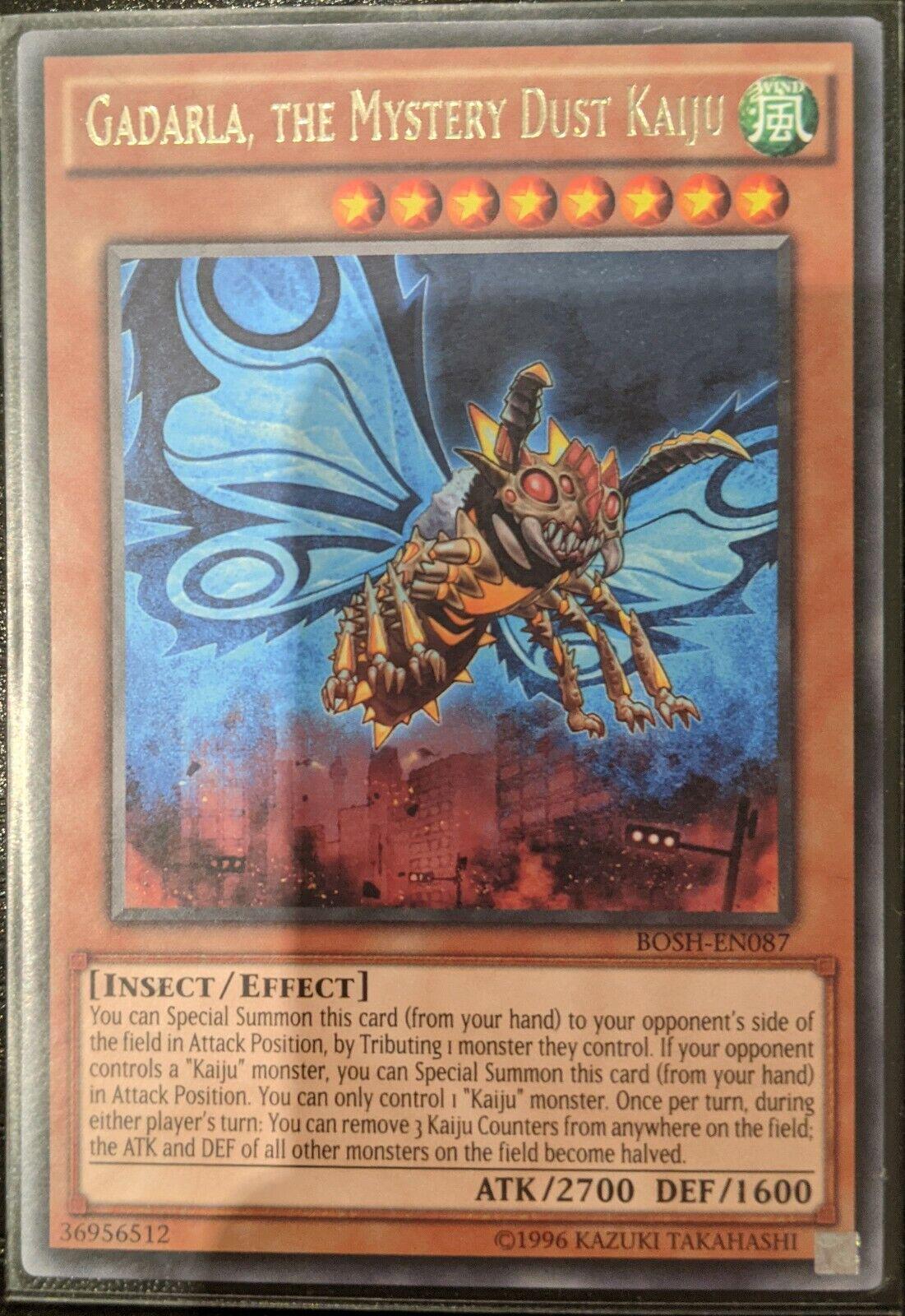Gadarla, the Mystery Dust Kaiju BOSH-EN087 YuGiOh Breakers of Shadow