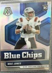 Mac Jones [Silver] #5 Football Cards 2021 Panini Mosaic Blue Chips Prices