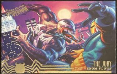 Venom vs. The Jury #104 Marvel 1995 Ultra Spider-Man
