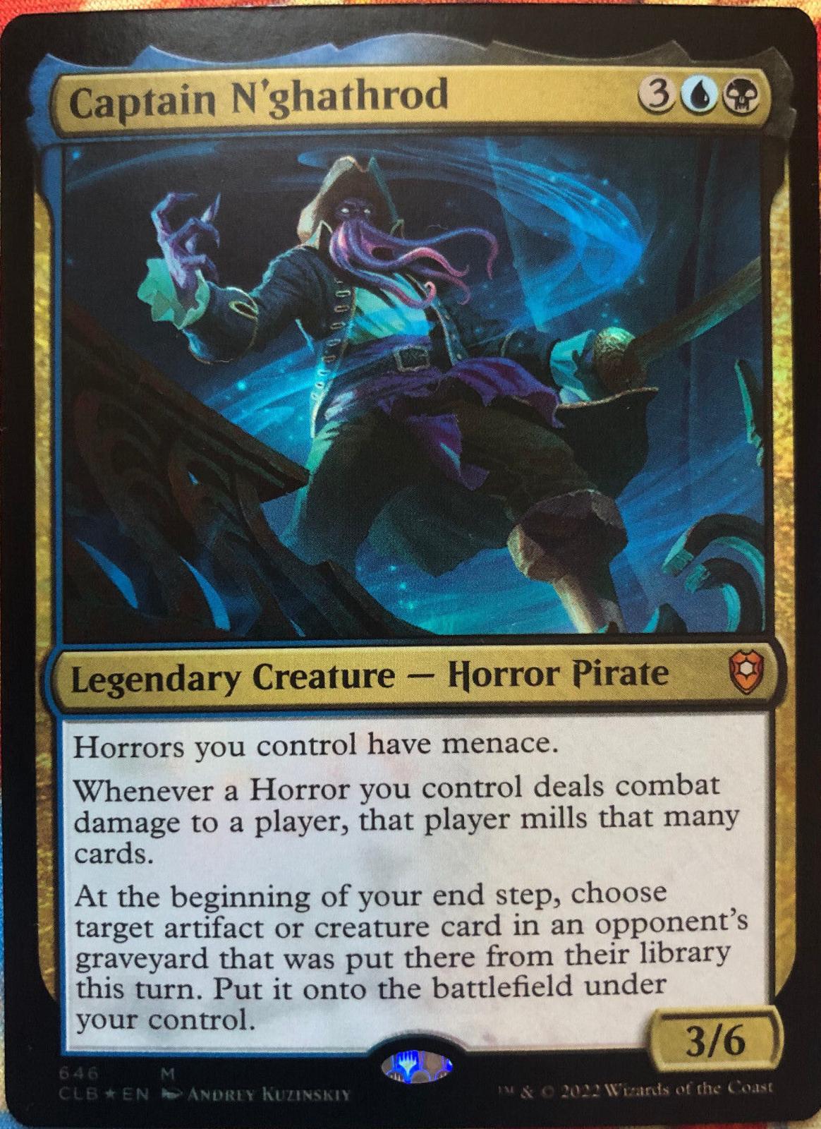 Captain N'ghathrod #646 Magic Commander Legends: Battle for Baldur's Gate