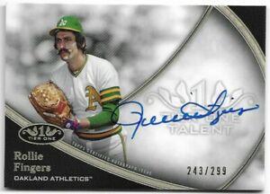 Rollie Fingers #TITA-RF Baseball Cards 2020 Topps Tier One Talent Autographs