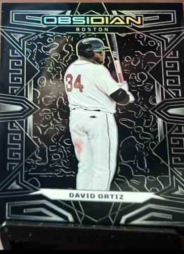 David Ortiz #4 Baseball Cards 2023 Panini Chronicles Obsidian