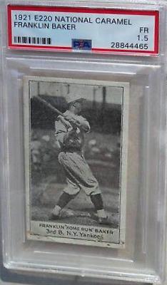 Franklin Baker Baseball Cards 1921 E220 National Caramel