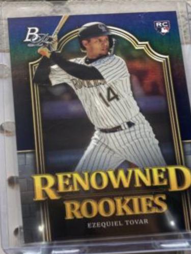 Ezequiel Tovar #RR-13 Baseball Cards 2023 Bowman Platinum Renowned Rookies