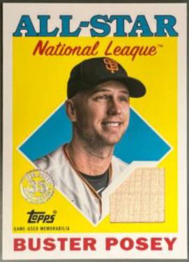 Buster Posey #88ASR-BP Baseball Cards 2023 Topps 1988 All Star Relics