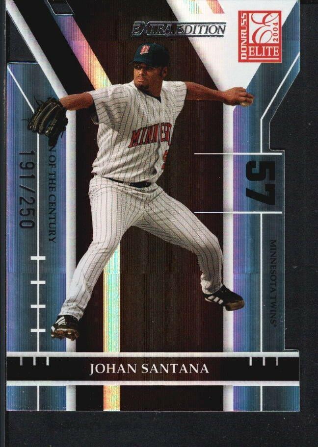 Johan Santana #36 Baseball Cards 2004 Donruss Elite