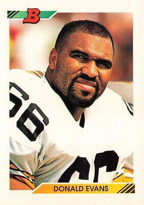 Donald Evans #12 Football Cards 1992 Bowman