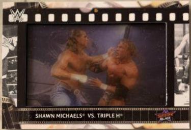 Shawn Michaels vs. Triple H #FS-ST Wrestling Cards 2021 Topps WWE Match Film Strips Relics