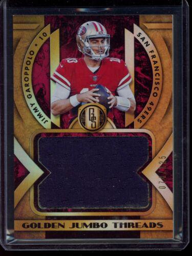 Jimmy Garoppolo #GJ-23 Football Cards 2018 Panini Gold Standard Golden Jumbo Threads
