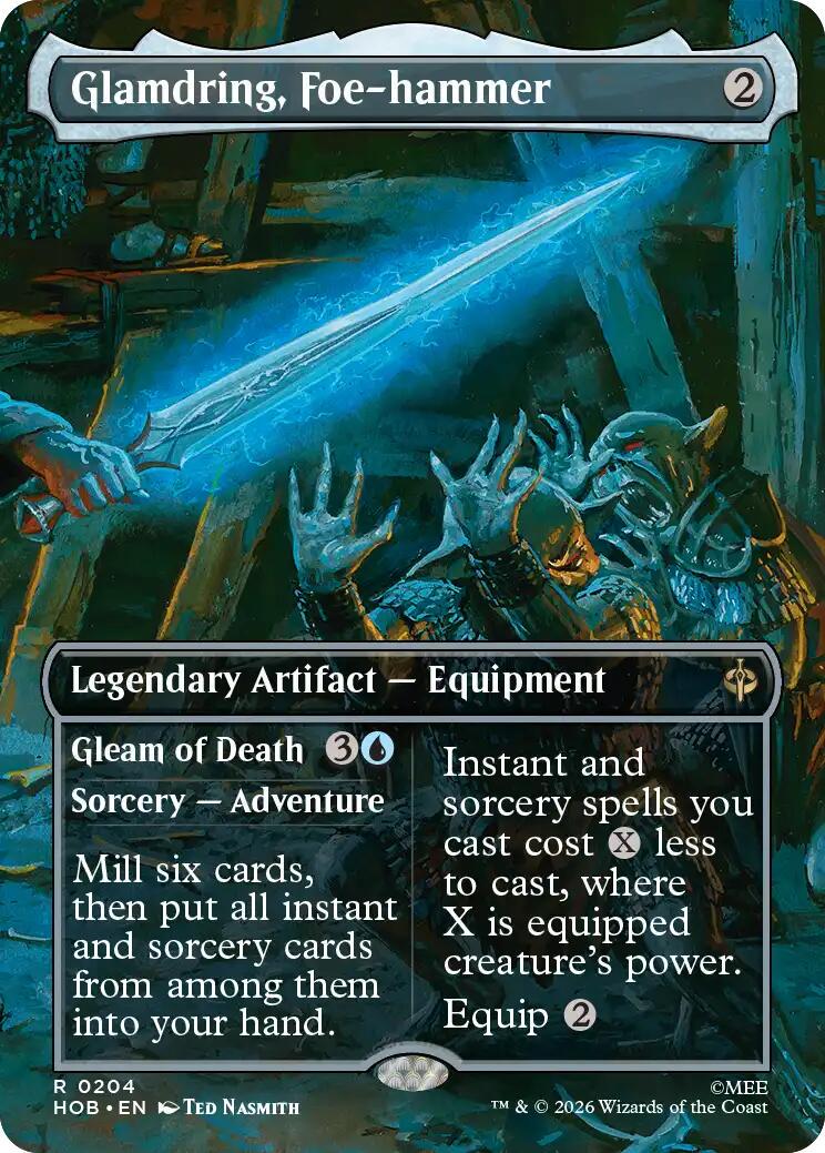 Glamdring, Foe-hammer [Borderless Foil] #204 Prices | Magic The