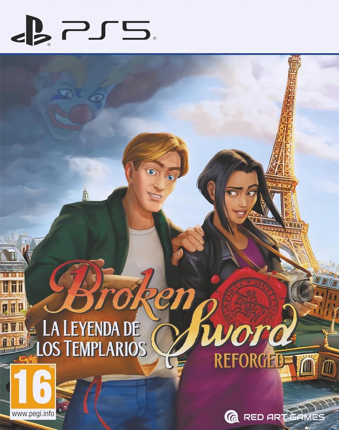Carátula de Broken Sword Shadow of the Templars Reforged para PS5 (edición PAL España)