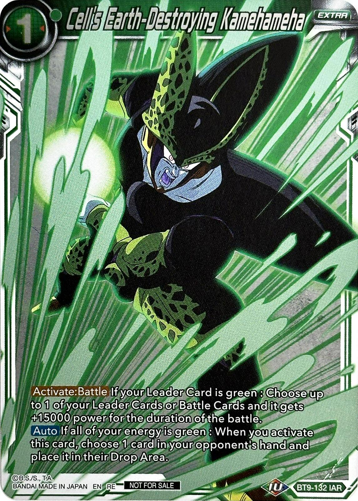 Cell's Earth-Destroying Kamehameha BT9-132 Dragon Ball Super Divine Multiverse Release Promos