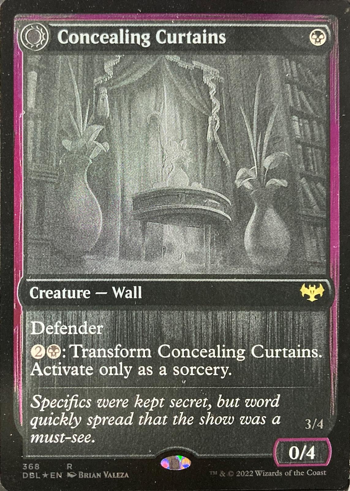 Concealing Curtains [Foil] #368