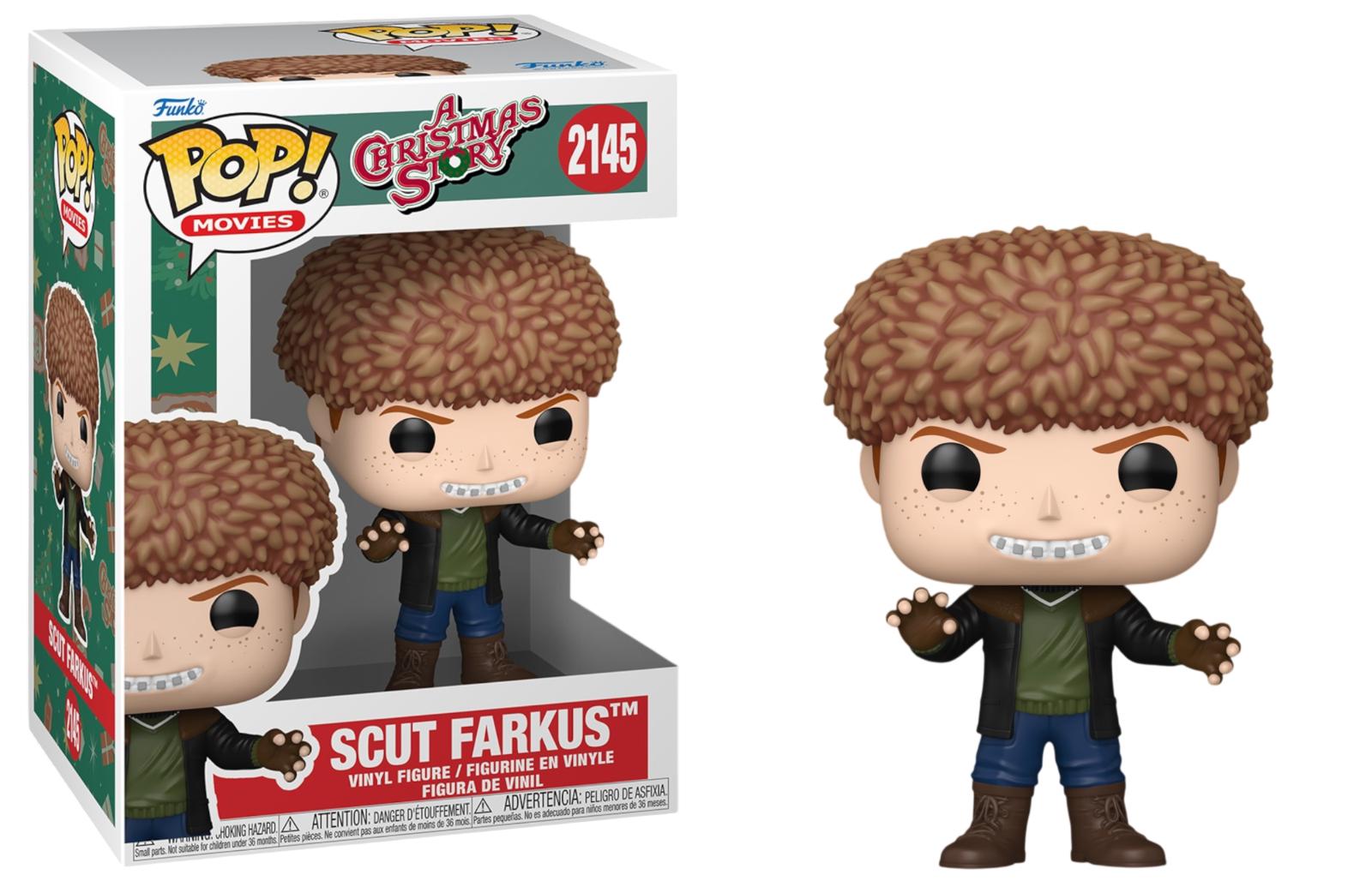 Scut Farkus #2145 A Christmas Story Funko Pop box and figure