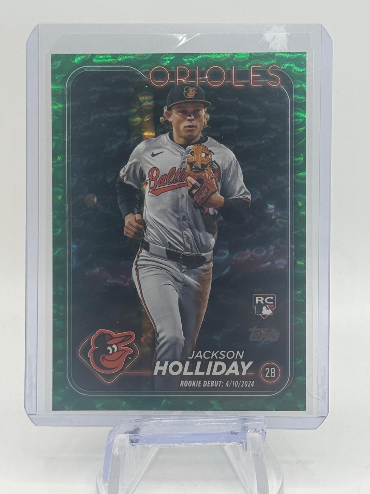 Jackson Holliday [Green Crackle Foilboard] #US97