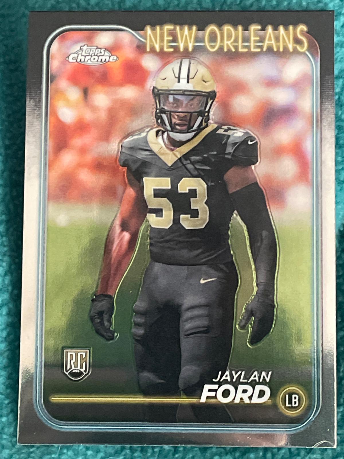 Jaylan Ford #269 Football Cards 2024 Topps Chrome