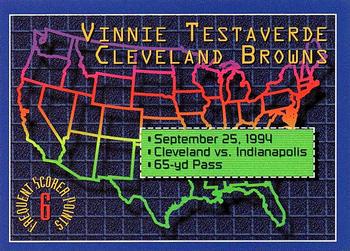 Vinny Testaverde #3 1994 Stadium Club Football Frequent Scorer Points