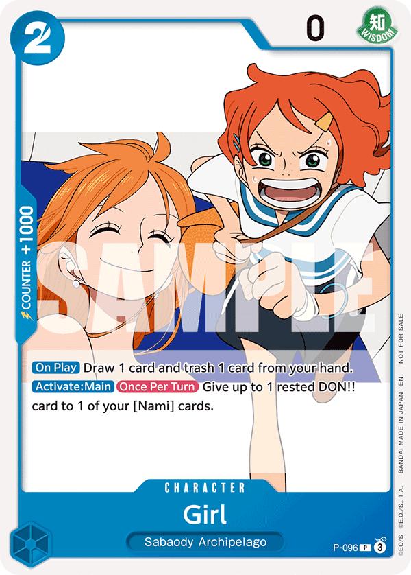 Girl P-096 Prices | One Piece Promo | One Piece Cards