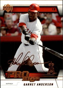 Garret Anderson #2 2005 Upper Deck Pro Sigs Baseball
