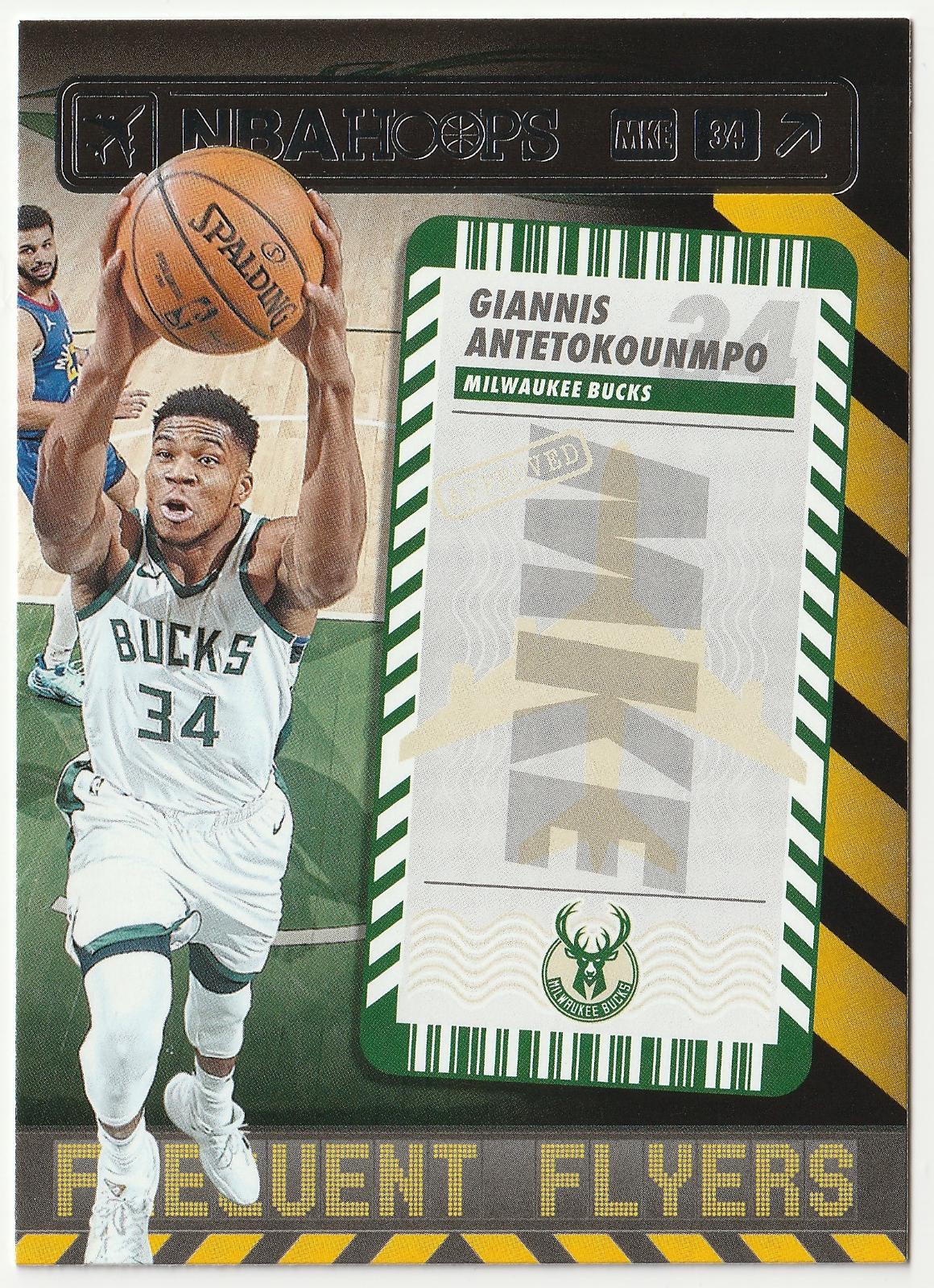 Giannis Antetokounmpo #2 Basketball Cards 2021 Panini Hoops Frequent Flyers