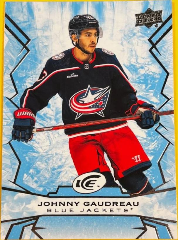Johnny Gaudreau #1 Hockey Cards 2022 Upper Deck Ice Hockey