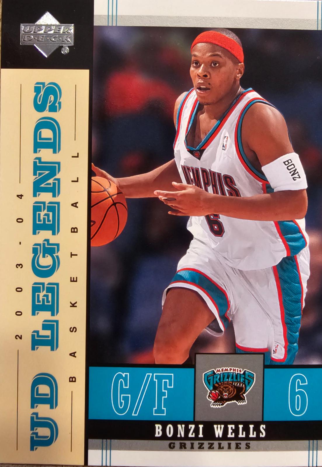 Bonzi Wells #40 Basketball Cards 2003 Upper Deck Legends