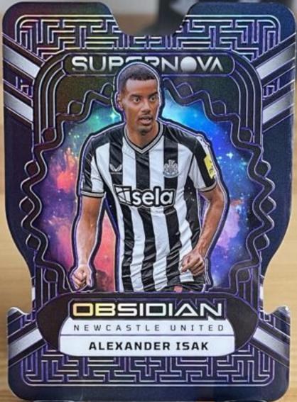 Alexander Isak #8 2023 Panini Obsidian Supernova Soccer