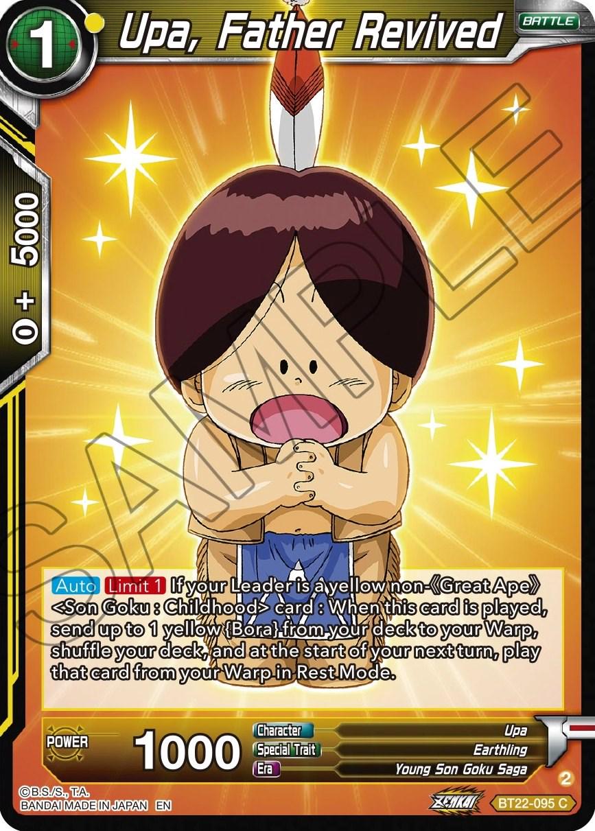 Upa, Father Revived BT22-095 Dragon Ball Super Critical Blow