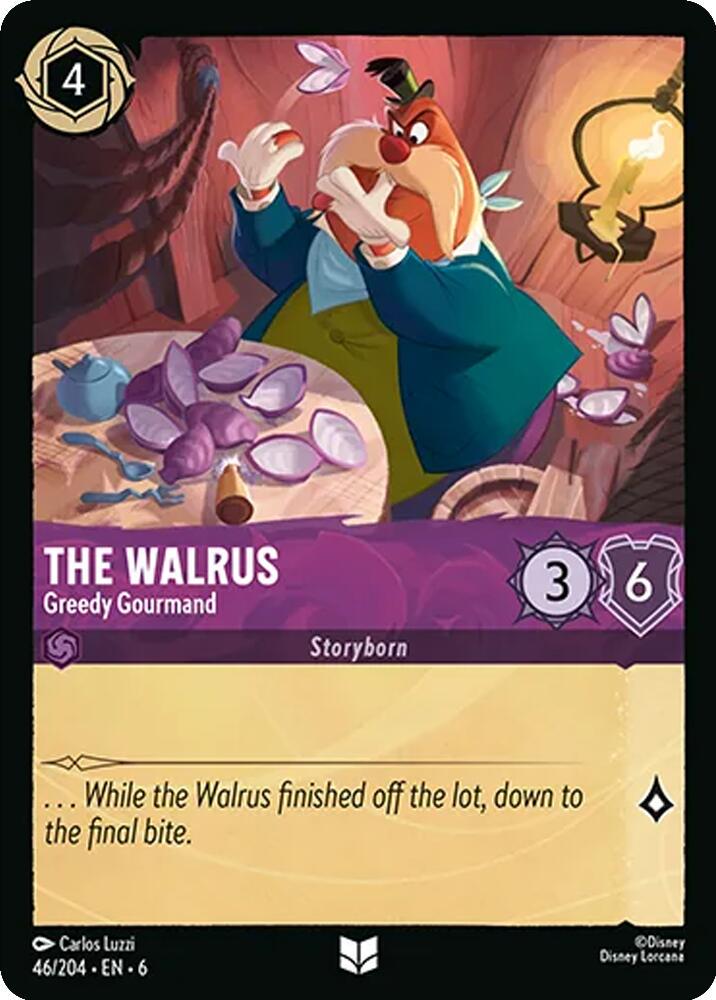 The Walrus - Greedy Gourmand #46 Lorcana Azurite Sea