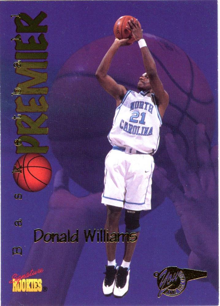 Donald Williams #35 1996 Signature Rookies Premier Basketball