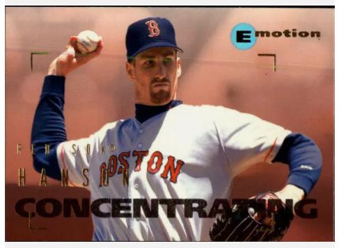 Erik Hanson #13 Baseball Cards 1995 Emotion