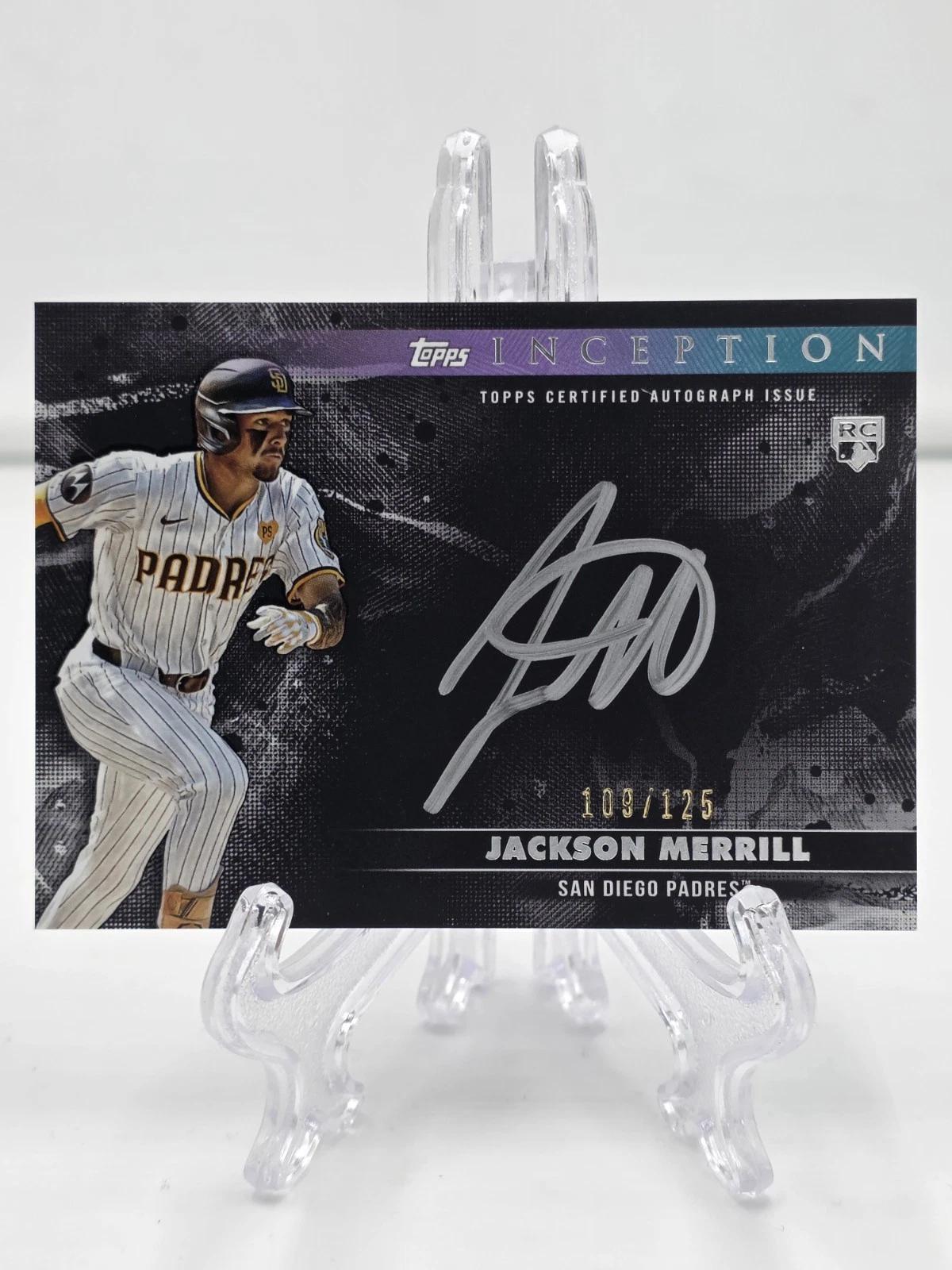Jackson Merrill #SS-JM 2024 Topps Inception Baseball Silver Signings