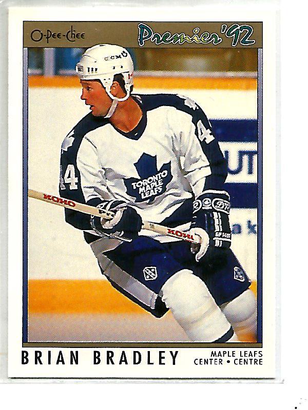 Brian Bradley #190 1991-92 O-Pee-Chee Premier Hockey