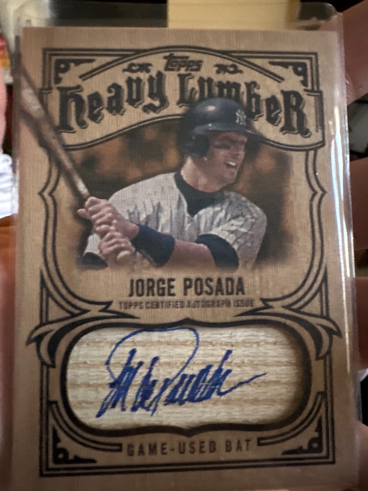 Jorge Posada #HLAR-JP 2026 Topps Heavy Lumber Autographed Relic Baseball